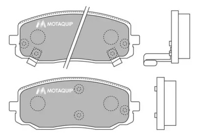 Комплект тормозных колодок MOTAQUIP LVXL1280