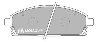 Комплект тормозных колодок MOTAQUIP LVXL1085