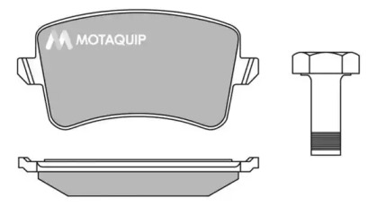 Комплект тормозных колодок MOTAQUIP LVXL1387