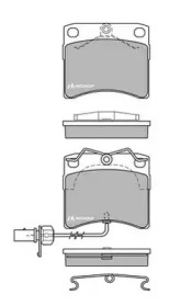 Комплект тормозных колодок MOTAQUIP LVXL657