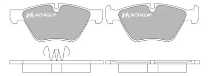 Комплект тормозных колодок MOTAQUIP LVXL1291