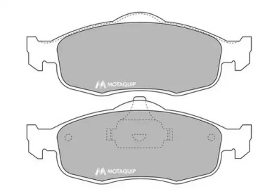 Комплект тормозных колодок MOTAQUIP LVXL662