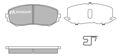 Комплект тормозных колодок MOTAQUIP LVXL1395