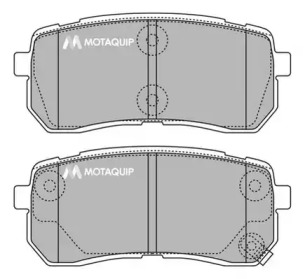 Комплект тормозных колодок MOTAQUIP LVXL1421