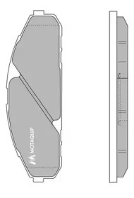 Комплект тормозных колодок MOTAQUIP LVXL149