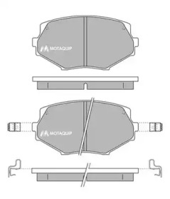 Комплект тормозных колодок MOTAQUIP LVXL160