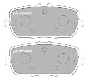 Комплект тормозных колодок MOTAQUIP LVXL1174