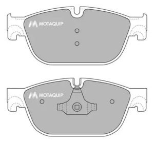 Комплект тормозных колодок MOTAQUIP LVXL1642