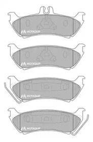 Комплект тормозных колодок MOTAQUIP LVXL1215