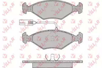 Комплект тормозных колодок VILLAR 626.0017
