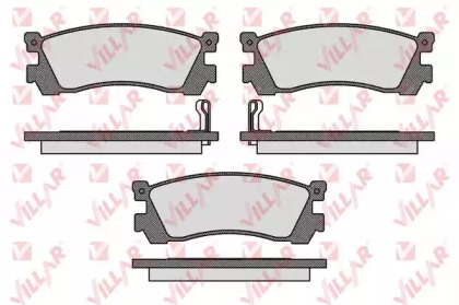 Комплект тормозных колодок VILLAR 626.0038