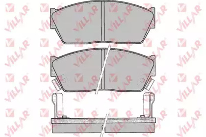 Комплект тормозных колодок VILLAR 626.0076