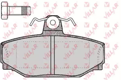 Комплект тормозных колодок VILLAR 626.0217