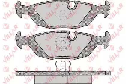 Комплект тормозных колодок VILLAR 626.0238