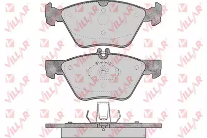 Комплект тормозных колодок VILLAR 626.0406