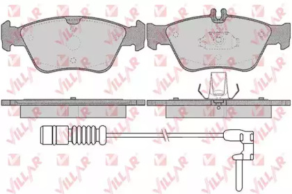 Комплект тормозных колодок VILLAR 626.0409A