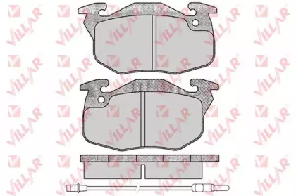 Комплект тормозных колодок VILLAR 626.0435