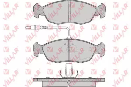 Комплект тормозных колодок VILLAR 626.0450