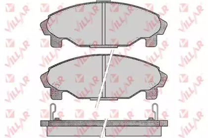 Комплект тормозных колодок VILLAR 626.0457