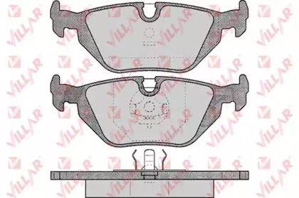 Комплект тормозных колодок VILLAR 626.0463
