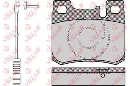 Комплект тормозных колодок VILLAR 626.0485A