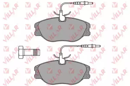 Комплект тормозных колодок VILLAR 626.0498
