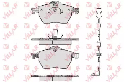 Комплект тормозных колодок VILLAR 626.0635A