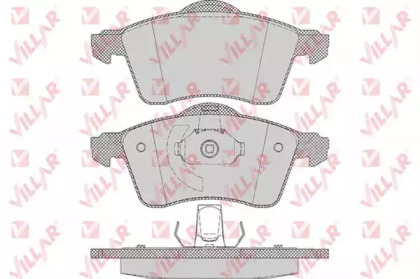 Комплект тормозных колодок VILLAR 626.0645