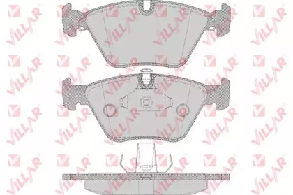 Комплект тормозных колодок VILLAR 626.0649