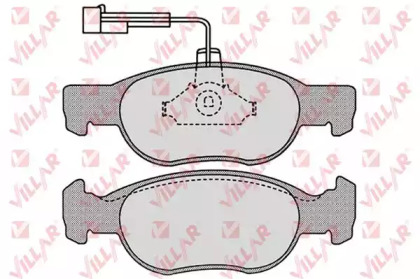 Комплект тормозных колодок VILLAR 626.0652