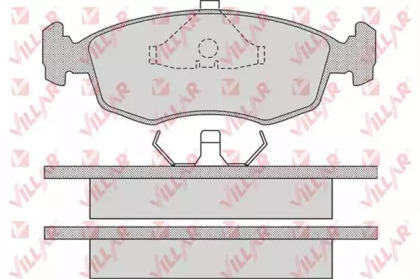 Комплект тормозных колодок VILLAR 626.0678