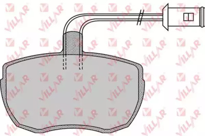 Комплект тормозных колодок VILLAR 626.0968