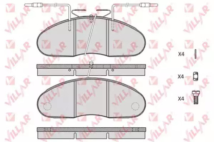 Комплект тормозных колодок VILLAR 626.0976