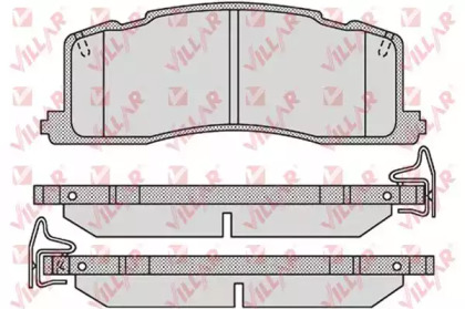 Комплект тормозных колодок VILLAR 626.1013