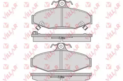 Комплект тормозных колодок VILLAR 626.1018