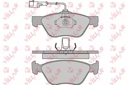 Комплект тормозных колодок VILLAR 626.1084