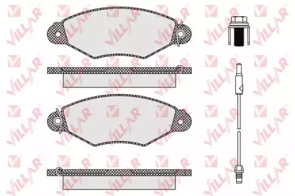 Комплект тормозных колодок VILLAR 626.1106