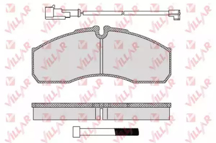Комплект тормозных колодок VILLAR 626.1109B