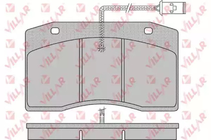 Комплект тормозных колодок VILLAR 626.1154