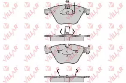 Комплект тормозных колодок VILLAR 626.1193