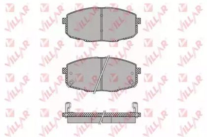 Комплект тормозных колодок VILLAR 626.1375