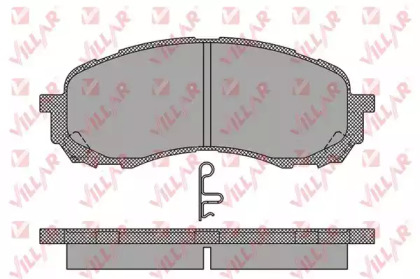 Комплект тормозных колодок VILLAR 626.1454