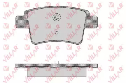 Комплект тормозных колодок VILLAR 626.1475