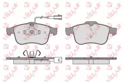 Комплект тормозных колодок VILLAR 626.1612