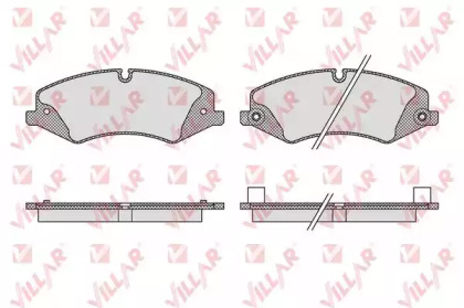 Комплект тормозных колодок VILLAR 626.1616