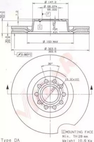 Тормозной диск VILLAR 628.2167