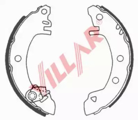 Комлект тормозных накладок VILLAR 629.0531