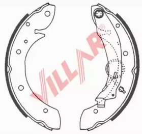 Комлект тормозных накладок VILLAR 629.0648