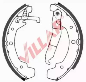 Комлект тормозных накладок VILLAR 629.0671