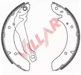 Комлект тормозных накладок VILLAR 629.0672